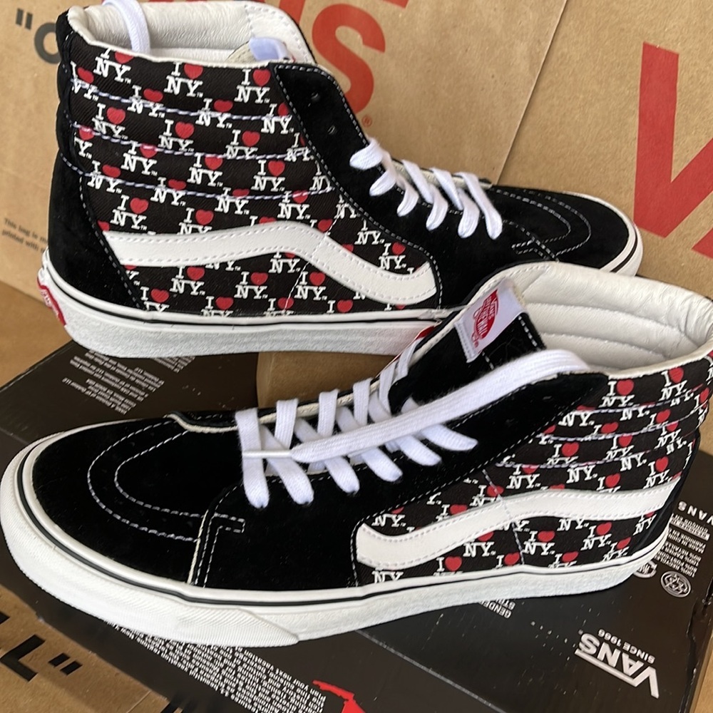Vans Sk8-Hi The General I Love NY Black sneakers Men’s - Picture 11 of 16